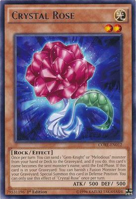 Crystal Rose - CORE-EN012 - Rare 1st Edition Clash of Rebellions 1st Edition Singles