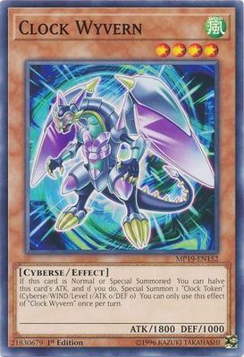 Clock Wyvern - MP19-EN152 - Common 1st Edition Yu-Gi-Oh! 2019 Mega-Tins: Gold Sarcophagus Tin Mega Pack Singles