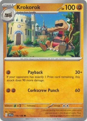 Krokorok - 116/198 - Common Scarlet &amp; Violet (Base Set) Singles