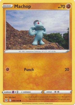 Machop - 086/196 - Common Sword &amp; Shield: Lost Origin Singles