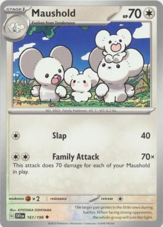 Maushold - 161/198 - Uncommon Scarlet &amp; Violet (Base Set) Singles
