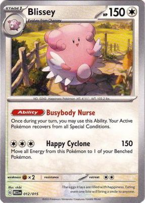 Blissey - 012/015 - Promo Pokemon McDonald&#39;s Promos (Español)