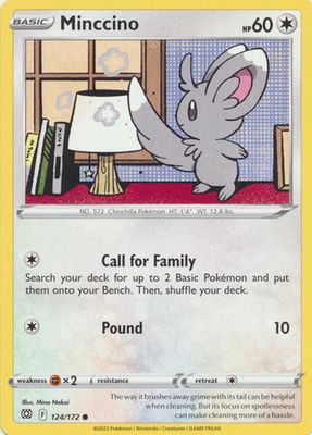 Minccino - 124/172 - Common Sword &amp; Shield: Brilliant Stars Singles