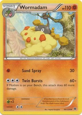 Wormadam - 44/124 - Uncommon XY: Fates Collide Singles