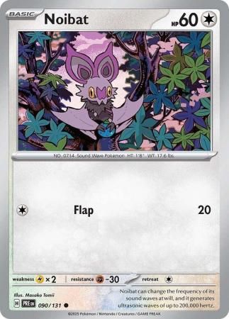 Noibat - 090/131 - Common Scarlet &amp; Violet: Prismatic Evolutions Singles