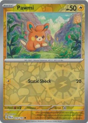 Pawmi - 074/193 - Common Reverse Holo Scarlet &amp; Violet: Paldea Evolved Reverse Holo Singles