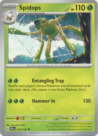 Spidops - 018/193 - Uncommon Scarlet &amp; Violet: Paldea Evolved Singles