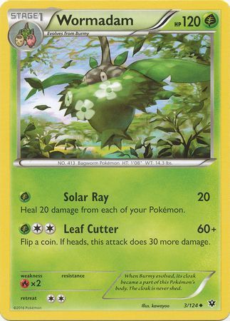 Wormadam - 3/124 - Uncommon XY: Fates Collide Singles