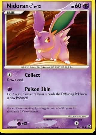 Nidoran M - 97/132 - Common Diamond &amp; Pearl: Secret Wonders Singles