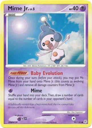 Mime Jr. - 90/130 - Common Diamond &amp; Pearl (Base Set) Singles