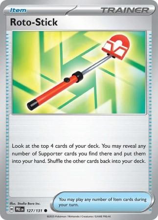 Roto-Stick - 127/131 - Common Scarlet &amp; Violet: Prismatic Evolutions Singles
