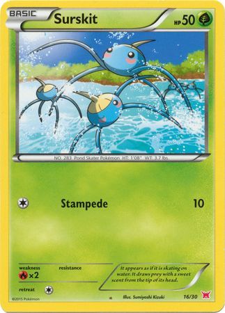 Surskit - 16/30 - Latias Half Deck (Pink Symbol) XY Trainer Kit: Latias &amp; Latios