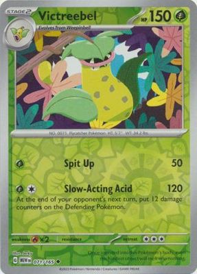 Victreebel - 071/165 - Uncommon Reverse Holo Scarlet &amp; Violet 151 Reverse Holo Singles