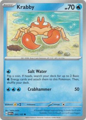 Krabby - 098/165 - Common Scarlet &amp; Violet 151 Singles
