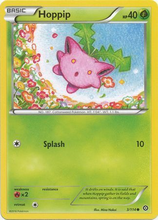 Hoppip - 3/114 - Common XY: Steam Siege Singles