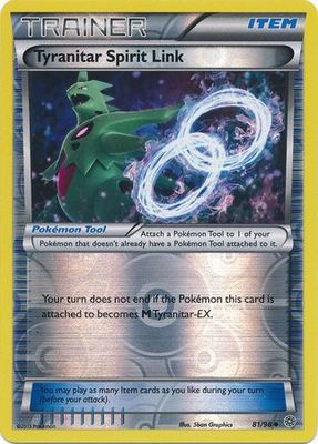 Tyranitar Spirit Link - 81/98 - Uncommon Reverse Holo XY: Ancient Origins Reverse Holo Singles