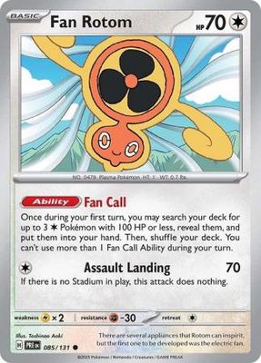 Fan Rotom - 085/131 - Common Scarlet &amp; Violet: Prismatic Evolutions Singles