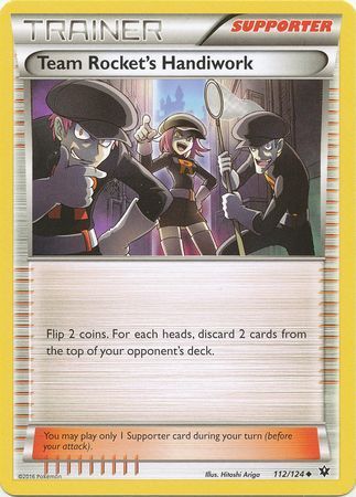 Team Rocket&#39;s Handiwork - 112/124 - Uncommon XY: Fates Collide Singles
