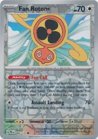 Fan Rotom - 085/131 - Common Reverse Holo Scarlet &amp; Violet: Prismatic Evolutions Reverse Holo Singles
