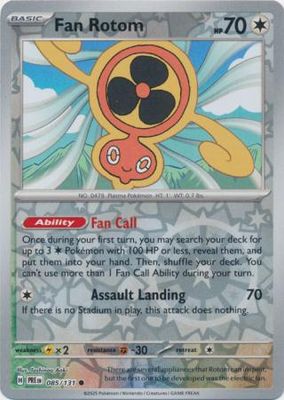 Fan Rotom - 085/131 - Common Reverse Holo Scarlet &amp; Violet: Prismatic Evolutions Reverse Holo Singles