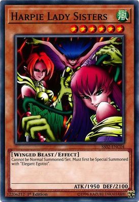 Harpie Lady Sisters - SS02-ENC04 - Common 1st Edition Speed Duel Starter Decks: Duelists of Tomorrow Singles