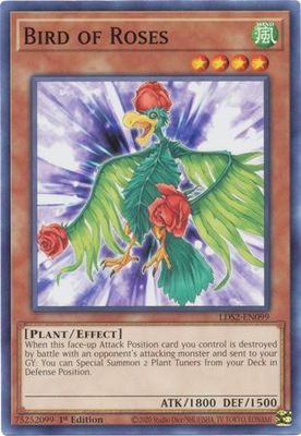 Bird of Roses - LDS2-EN099 - Common 1st Edition Legendary Duelists: Season 2 [LDS2] 1st Edition Singles