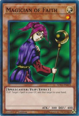 Magician of Faith - SDCL-EN019 - Common 1st Edition Cyberse Link Singles