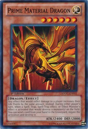Prime Material Dragon - SDDC-EN011 - Common 1st Edition Structure Deck: Dragons Collide 1st Edition Singles