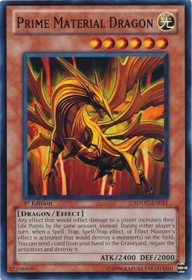 Prime Material Dragon - SDDC-EN011 - Common 1st Edition Structure Deck: Dragons Collide 1st Edition Singles