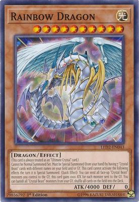 Rainbow Dragon - LED2-EN043 - Common 1st Edition Legendary Duelists: Ancient Millennium Singles