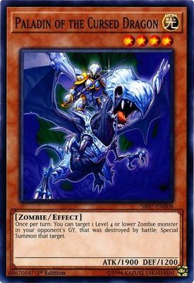 Paladin of the Cursed Dragon - SR07-EN008 - Common 1st Edition Structure Deck: Zombie Horde Singles