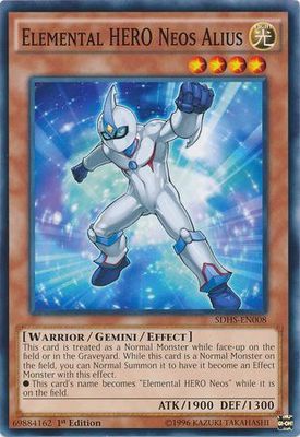 Elemental Hero Neos Alius - SDHS-EN008 - Common 1st Edition Structure Deck: HERO Strike 1st Edition Singles