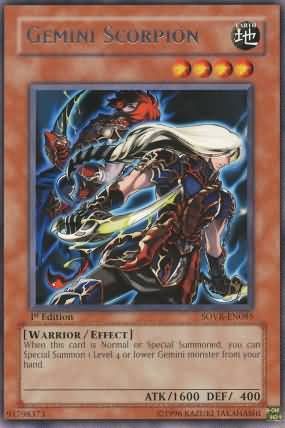 Gemini Scorpion - SOVR-EN085 - Rare 1st Edition Stardust Overdrive [SOVR] 1st Edition Singles