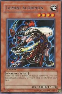 Gemini Scorpion - SOVR-EN085 - Rare 1st Edition Stardust Overdrive [SOVR] 1st Edition Singles