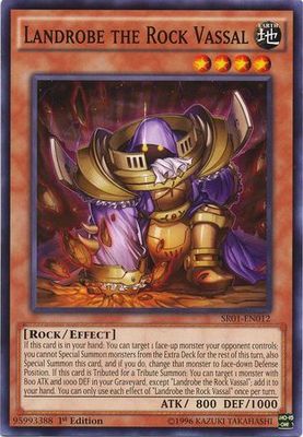 Landrobe the Rock Vassal - SR01-EN012 - Common 1st Edition Structure Deck: Emperor of Darkness 1st Edition Singles