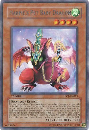Harpie&#39;s Pet Baby Dragon - EOJ-EN013 - Rare 1st Edition Enemy Of Justice [EOJ] 1st Edition Singles