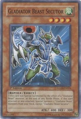 Gladiator Beast Secutor - GLAS-EN024 - Common 1st Edition Gladiator&#39;s Assault [GLAS] 1st Edition Singles