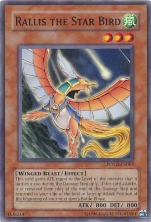 Rallis the Star Bird - POTD-EN007 - Common Unlimited Power of the Duelist [POTD] Unlimited Singles