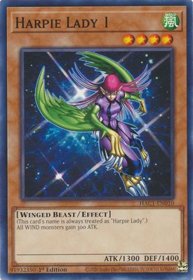 Harpie Lady 1 - HAC1-EN010 - Common 1st Edition Hidden Arsenal: Chapter 1 1st Edition Singles