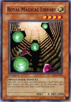 Royal Magical Library - SD6-EN010 - Common 1st Edition Structure Deck: Spellcaster&#39;s Judgment [SD6] 1st Edition Singles