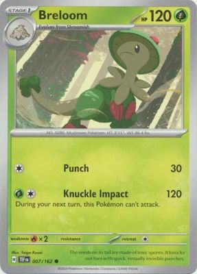 Breloom - 007/162 - Common Scarlet &amp; Violet: Temporal Forces Singles