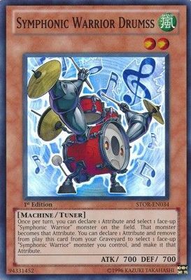 Symphonic Warrior Drumss - STOR-EN034 - Super Rare 1st Edition Storm of Ragnarok 1st Edition Singles (espanol)