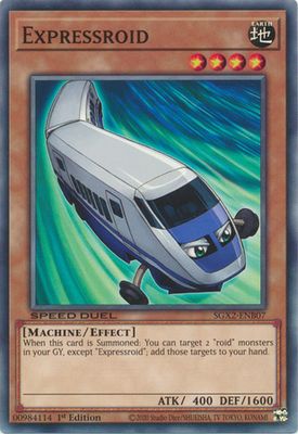 Expressroid - SGX2-ENB07 - Common 1st Edition Speed Duel GX: Midterm Paradox Box Singles