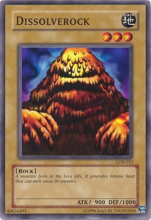 Dissolverock - LOB-031 - Common Unlimited Legend Of Blue Eyes White Dragon [LOB] Unlimited Singles