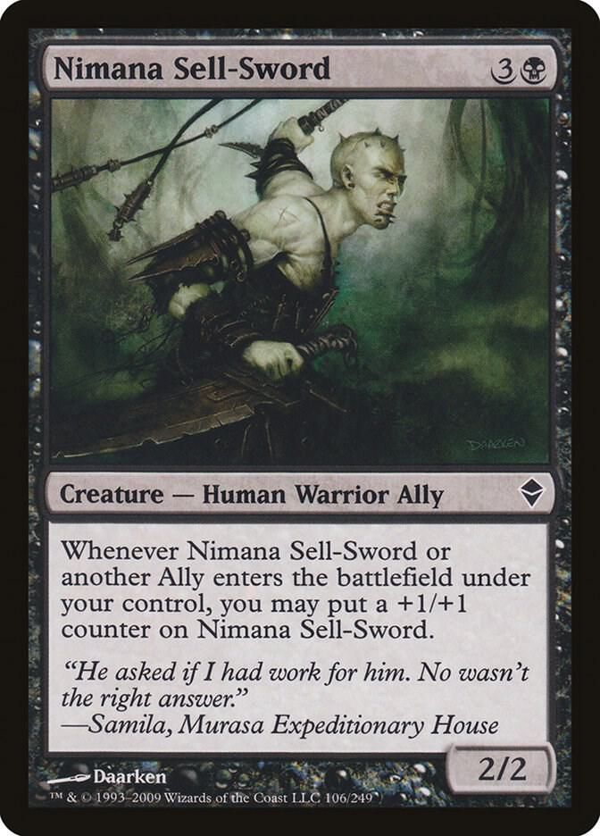 Nimana Sell-Sword 106/249 - Zendikar (ZEN)