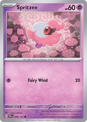 Spritzee - 038/131 - Common Scarlet &amp; Violet: Prismatic Evolutions Singles