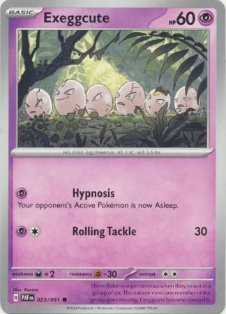 Exeggcute - 023/091 - Common Scarlet &amp; Violet: Paldean Fates Singles