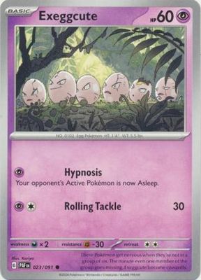 Exeggcute - 023/091 - Common Scarlet &amp; Violet: Paldean Fates Singles