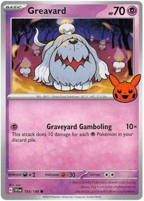 Greavard - 104/198 - Common Pokemon Promo Cards