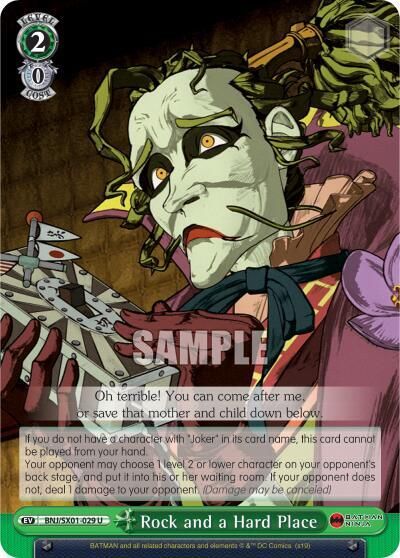 Rock and a Hard Place - Batman Ninja (BNJ/SX0) Batman Ninja